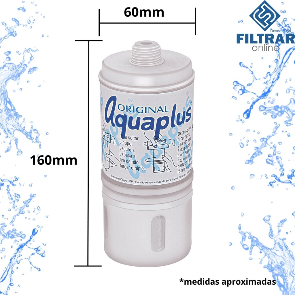 Imagem do Kit Filtro 2 Elementos Filtrante Refil 200 Cart Aquaplus