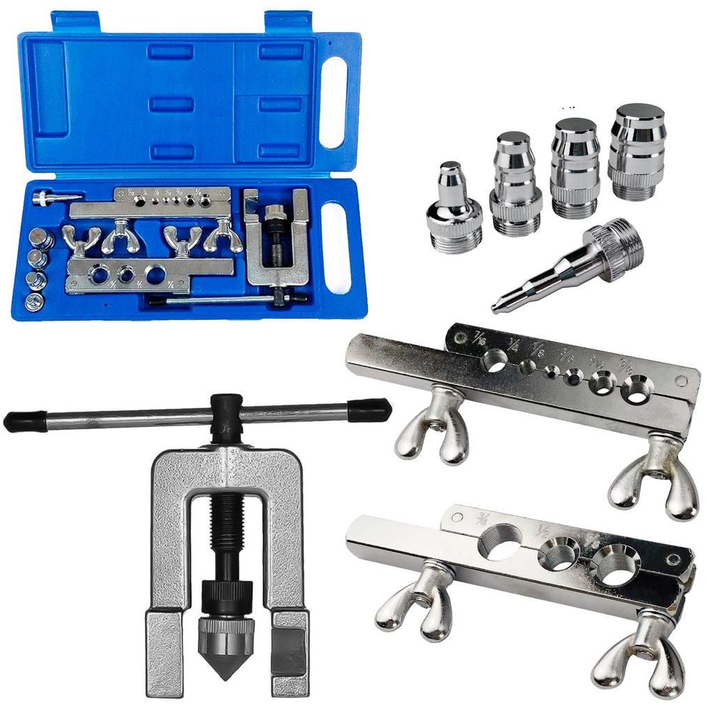 Imagem do Kit Flangeador Alargador De Tubos Cobre E Aluminio 1 8 A 3 4