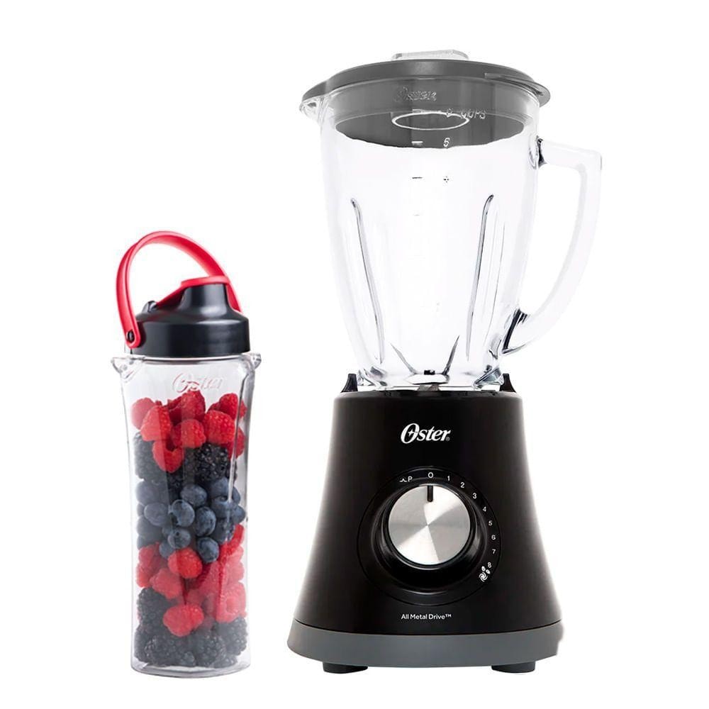 Imagem do Kit Oster Super Chef Liquidificador E Jarra Blend N Go Preto 220v
