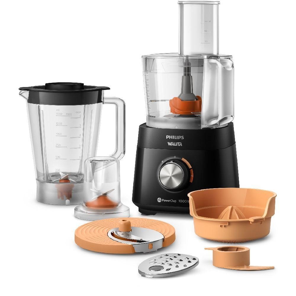 Imagem do Multiprocessador Philips Walita Power Chop 1000w Preto 220v Hr7304 90