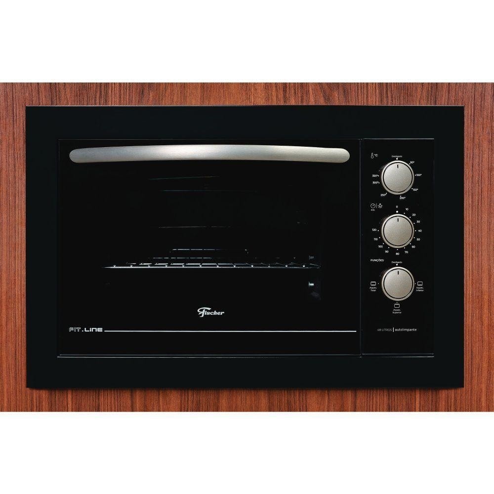 Imagem do Forno Eletrico De Embutir Fischer Fit Line Preto 48l 127v 34493 95481
