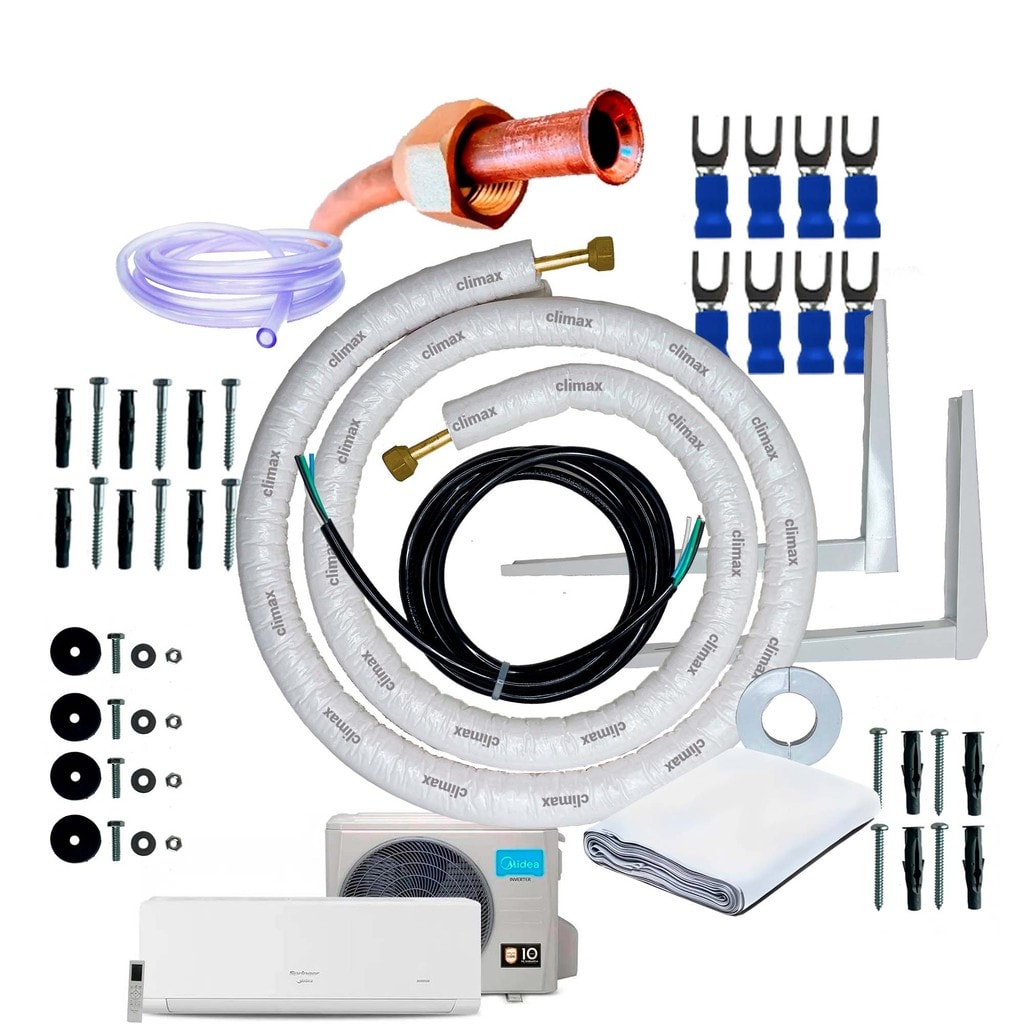Imagem do Kit Instalacao P Ar Condicionado Split Hw Inverter Springer Midea Xtreme Save Connect 9 000 Btu 3m