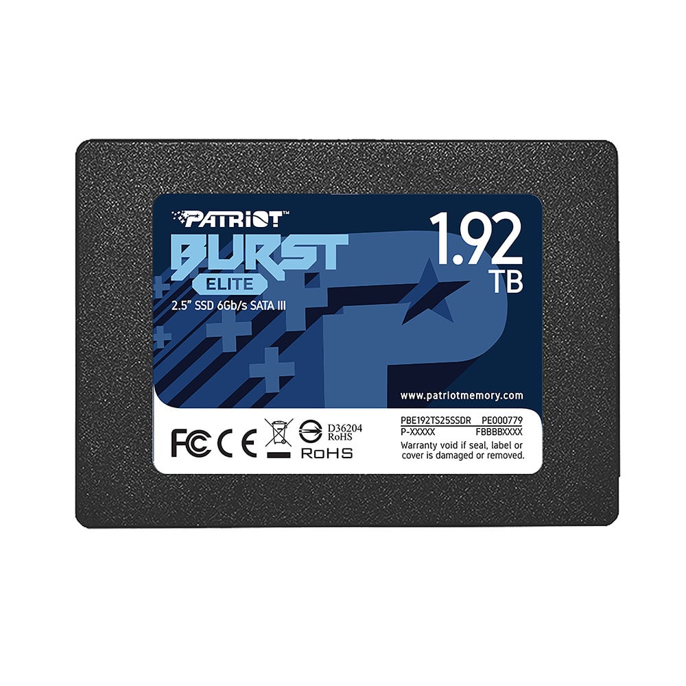 Imagem do Ssd 1 92tb Patriot Burst Elite Sata3 2 5 7mm Pbe192ts25ssdr