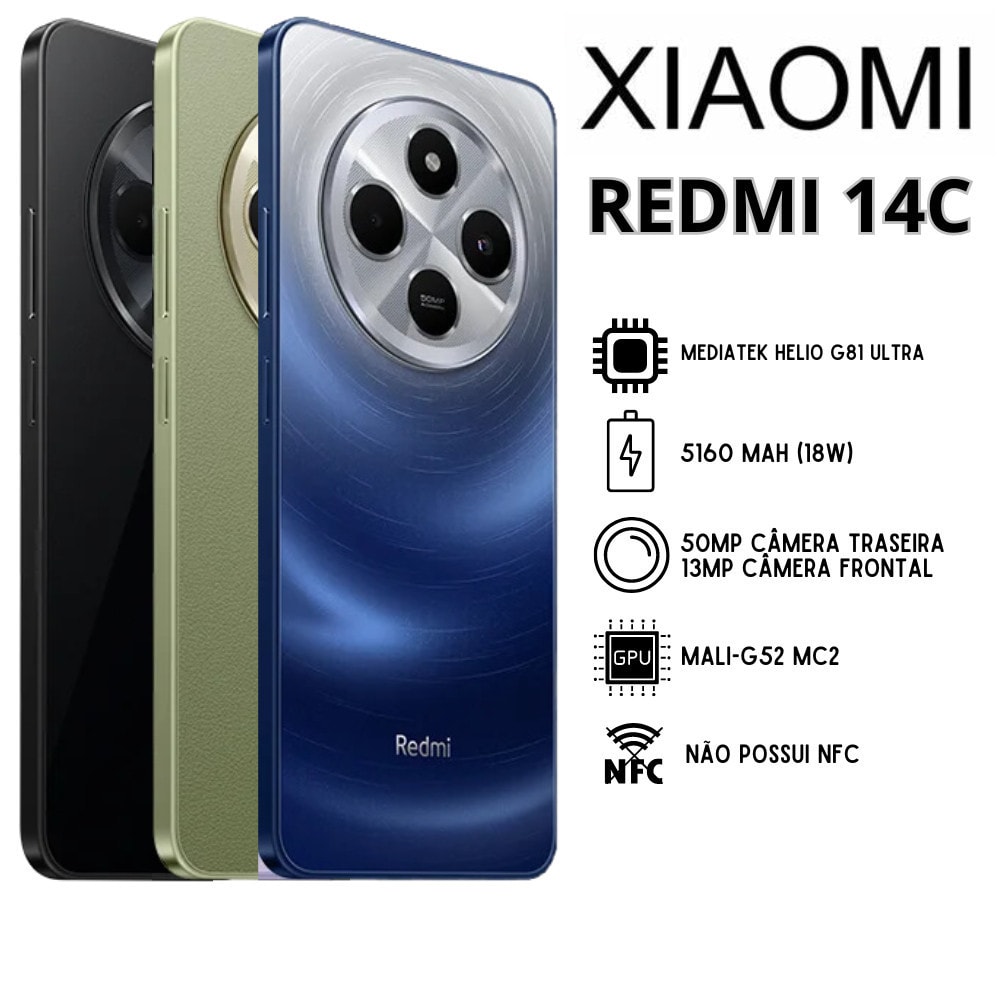Imagem do Smartphone Xiaomi Redmi 14c Versao Global Original