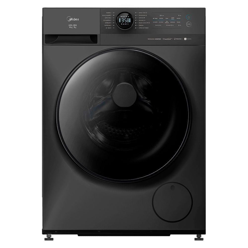 Imagem do Lava E Seca 11kg Titanium Slim Healthguard Conectada Midea Mf201d110wb Gk 01 110v