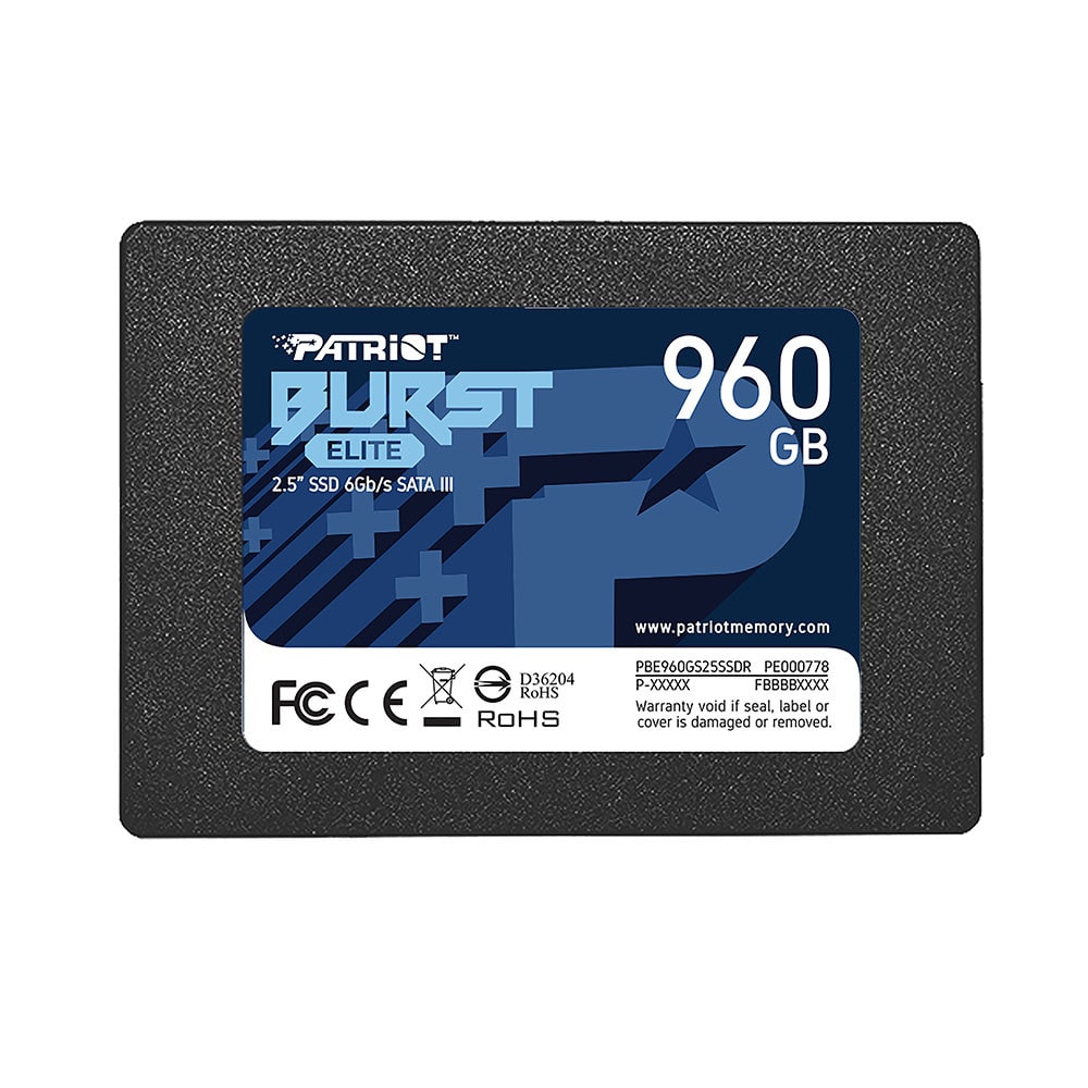 Imagem do Ssd 960gb Patriot Burst Elite Sata3 2 5 7mm Pbe960gs25ssdr