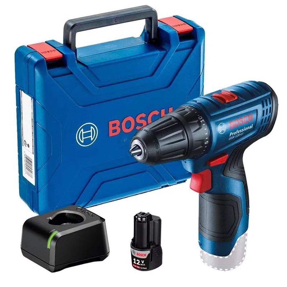 Imagem do Parafusadeira E Furadeira A Bateria 12v Gsr 120 Li Com 1 Bateria E Maleta Bosch Bivolt