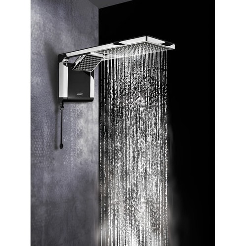 Imagem do Lorenzetti Chuveiro Eletrico De Parede Acqua Ultra Duo Preto Cromado 6800w