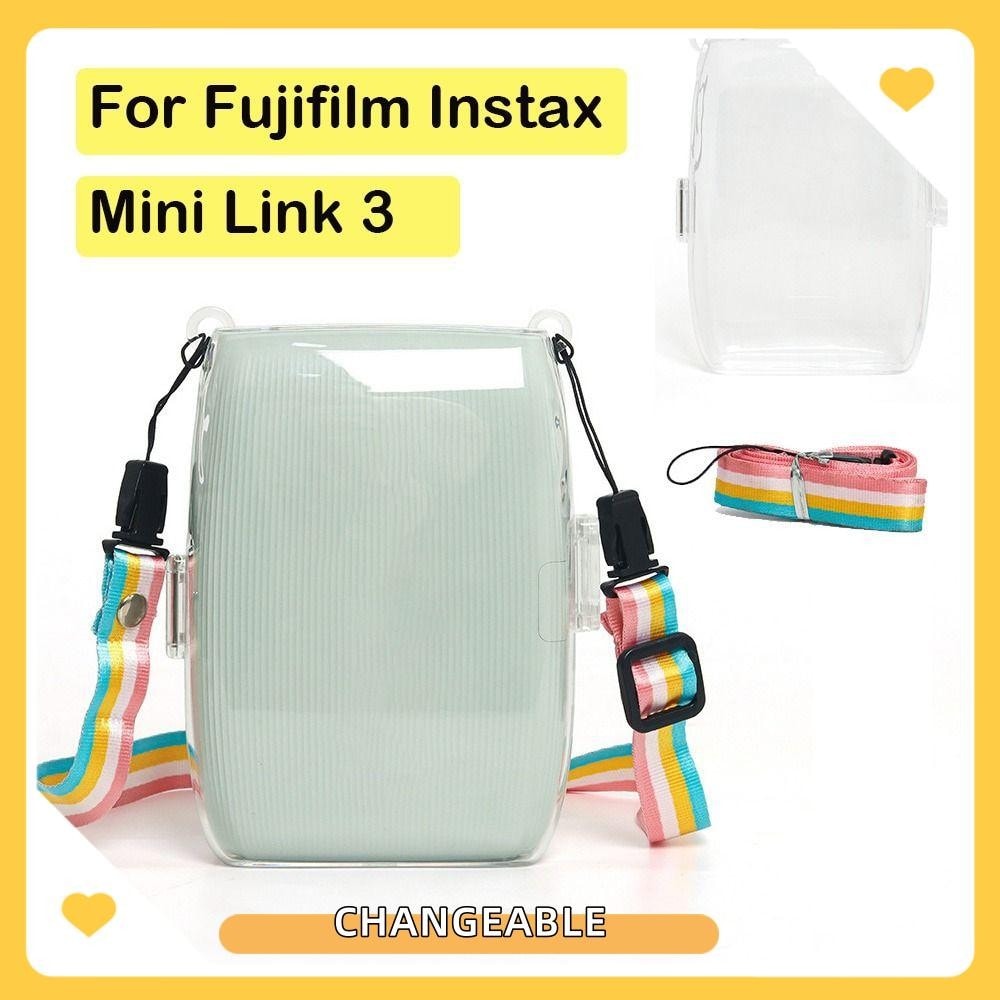Imagem do Capa Protetora Mutavel Transporte De Impressora Transparente A Prova De Choque Pc Para Fujifilm Instax Mini Link 3