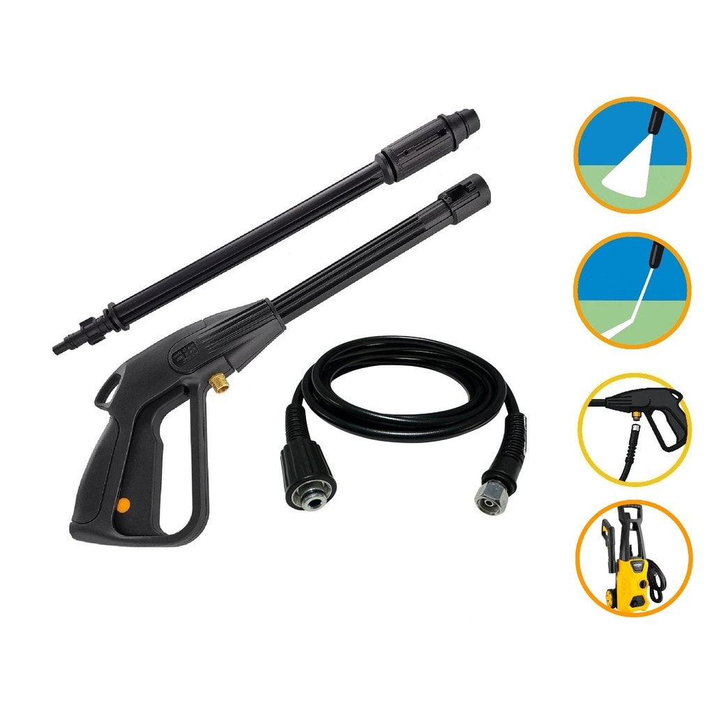 Imagem do Kit Mangueira 5mt Pistola Lanca Vonder Lav 1600 1400w