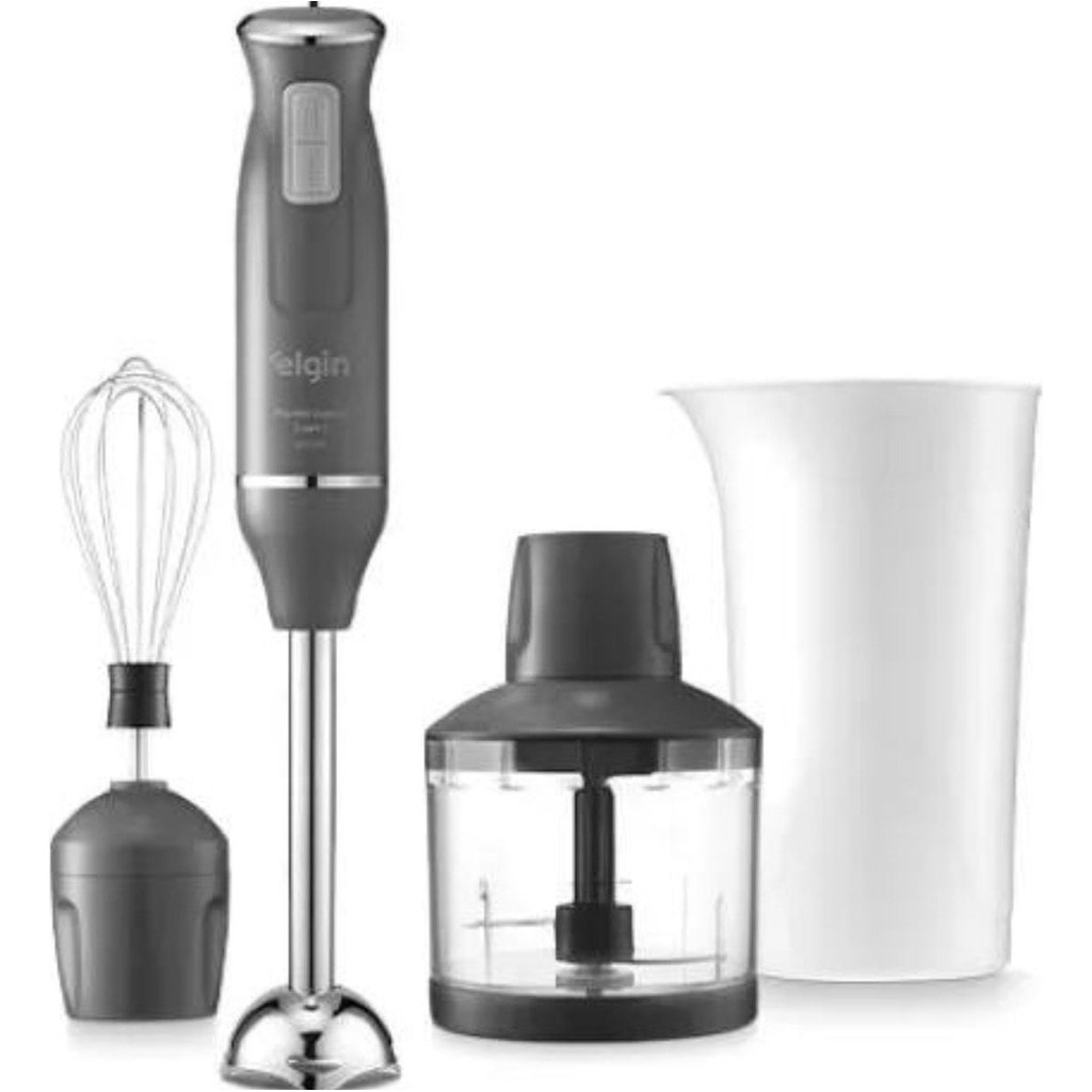 Imagem do Mixer Power Inox Lunar 3 Em 1 Mistura Tritura E Bate 600w Elgin 110v
