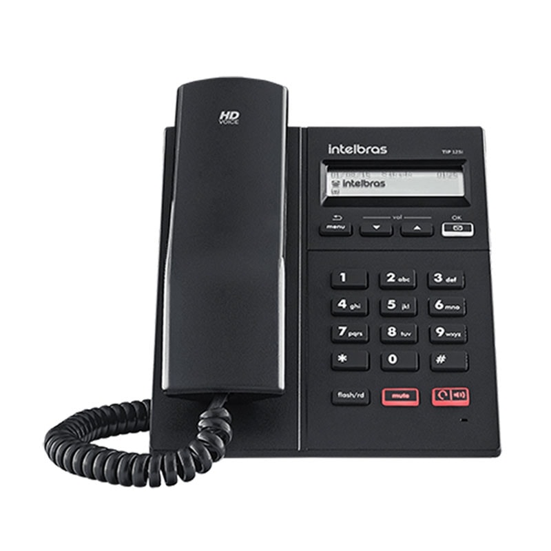 Imagem do Telefone Ip Tip 125i Preto Intelbras