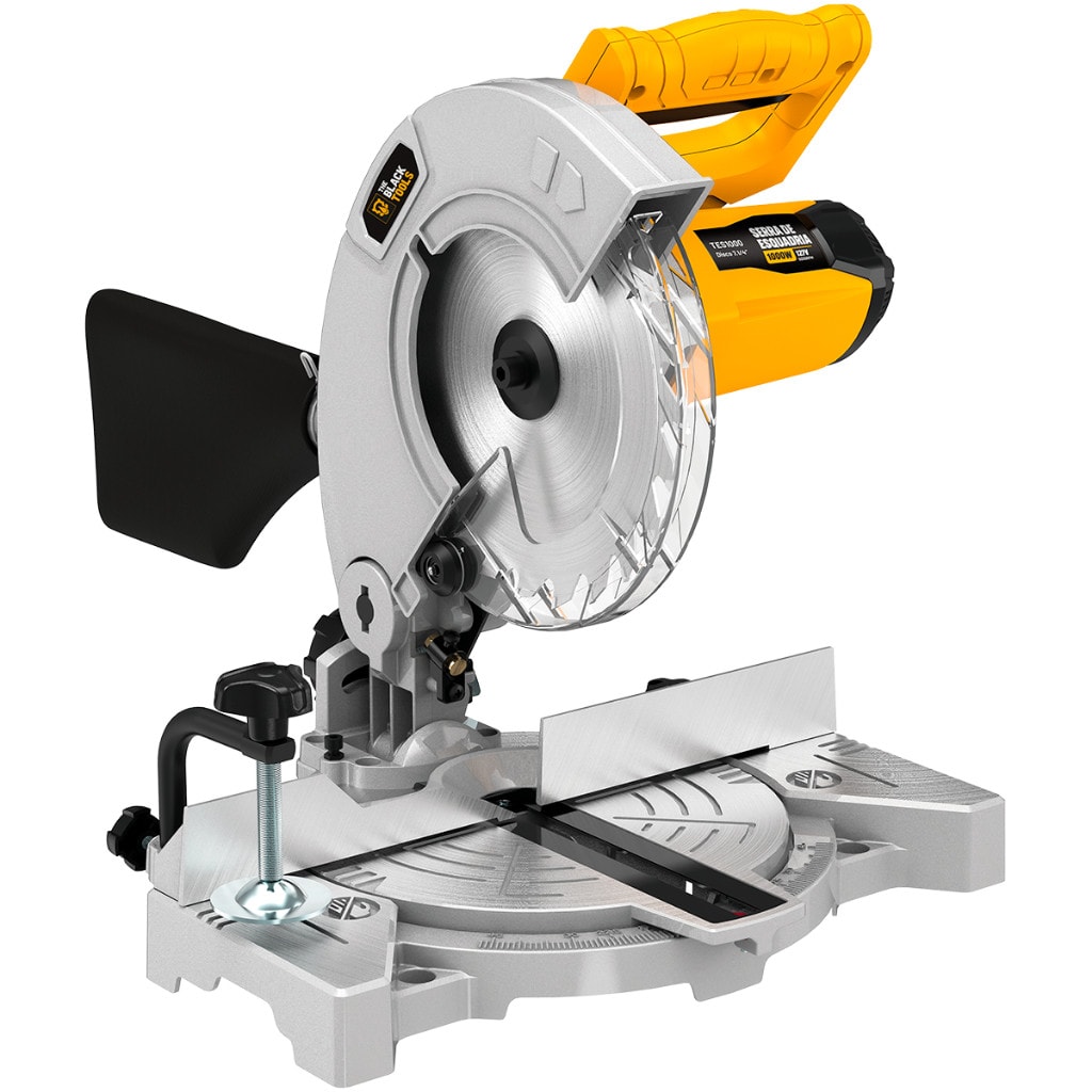 Imagem do Serra Meia Esquadria Profissional 7 1 4 Pol 185mm 1000w 5000rpm Tes1000 The Black Tools
