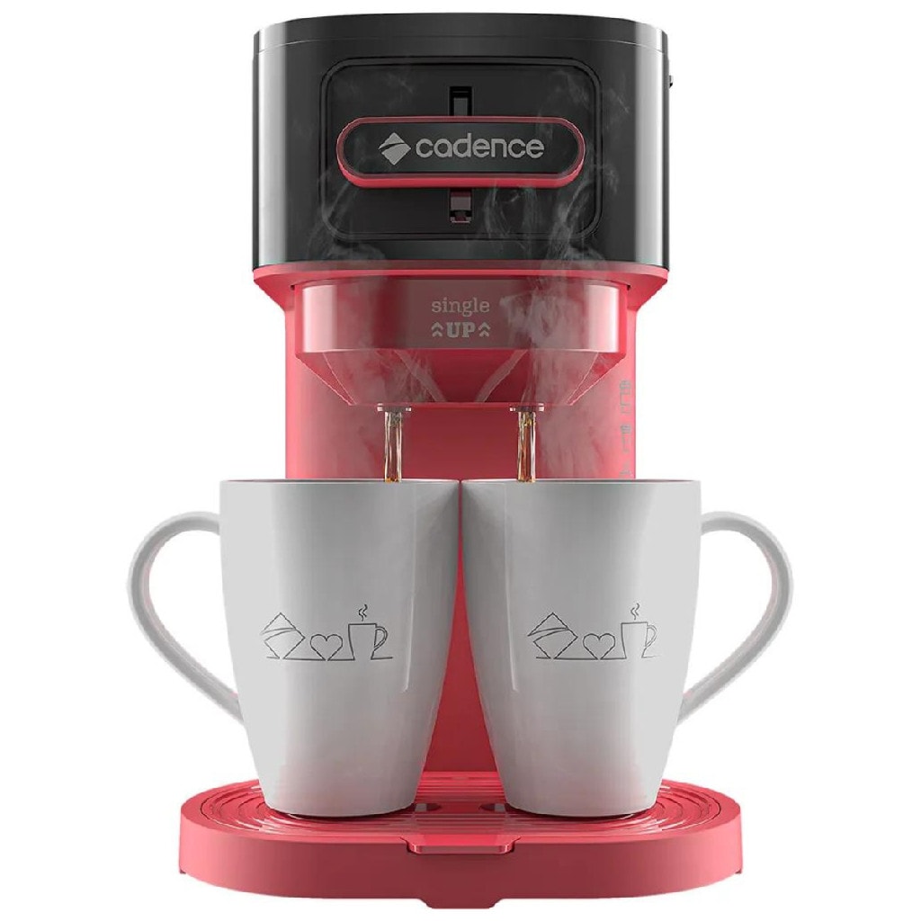 Imagem do Cafeteira Eletrica Single Caf230 Preto Vermelho Cadence