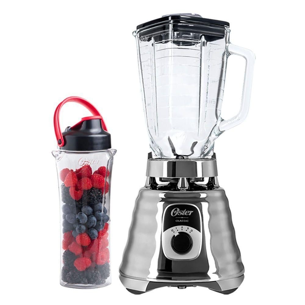 Imagem do Kit Oster New Osterizer Liquidificador E Jarra Blend N Go Prata 220v