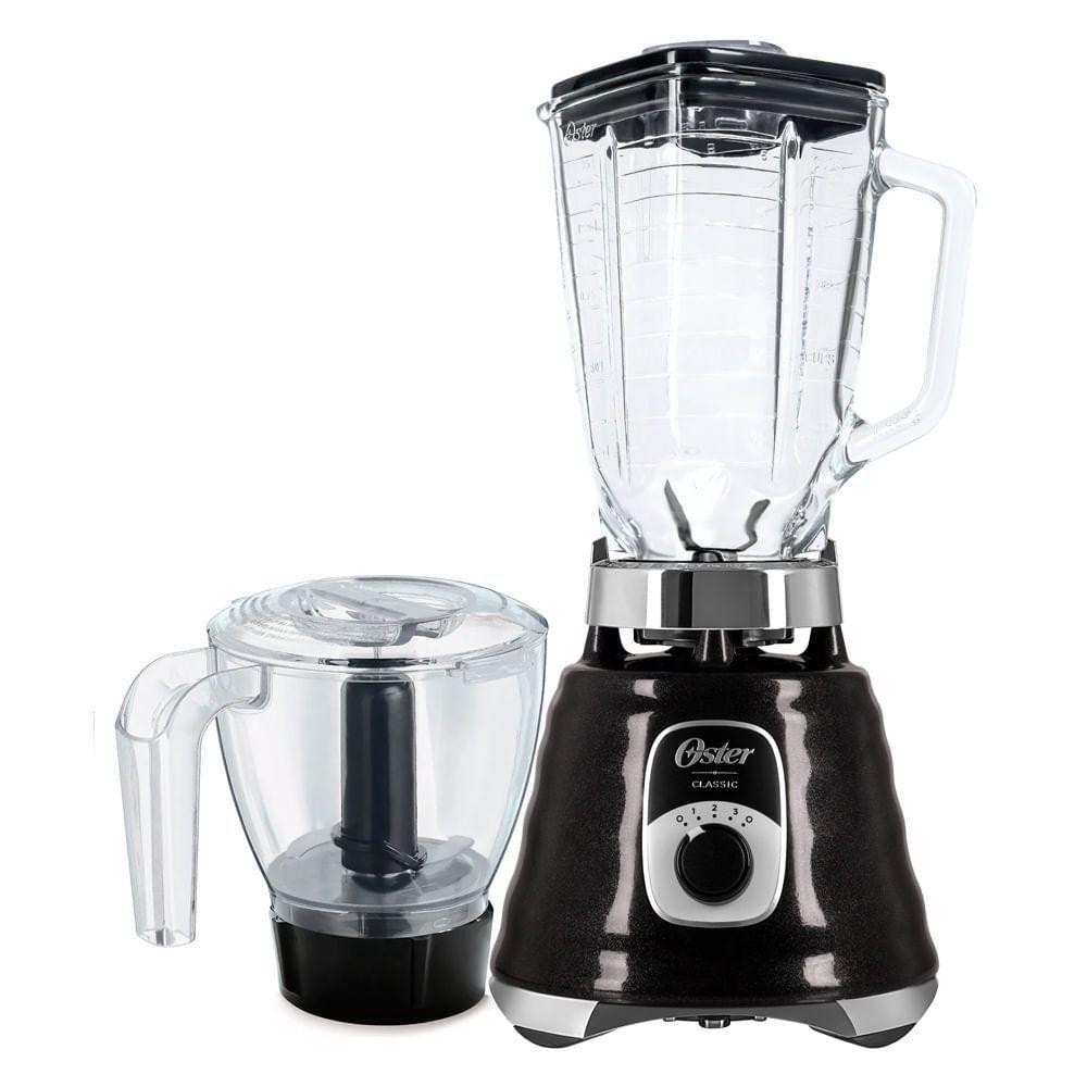 Imagem do Kit Oster New Osterizer Liquidificador E Base Processadora Black 220v