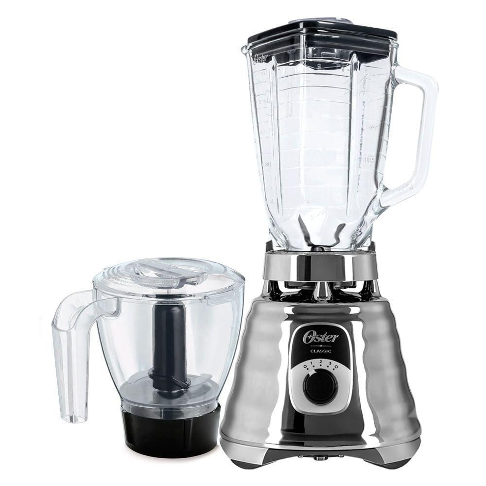 Imagem do Kit Oster New Osterizer Prata Liquidificador E Base Processadora 220v