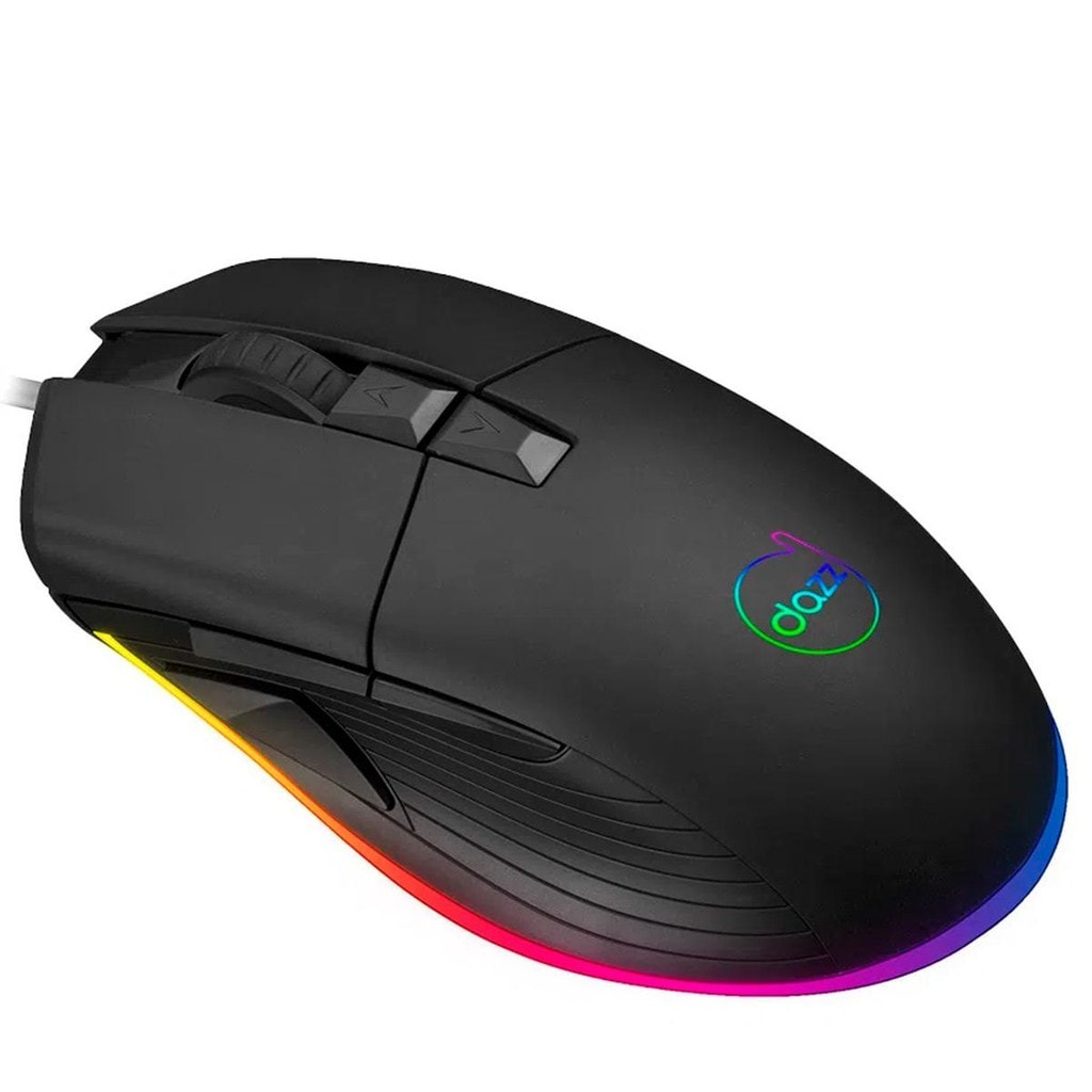 Imagem do Mouse Gamer Dazz Kirata Ascendent 12400dpi Iluminacao Rgb 8 Botoes 624632