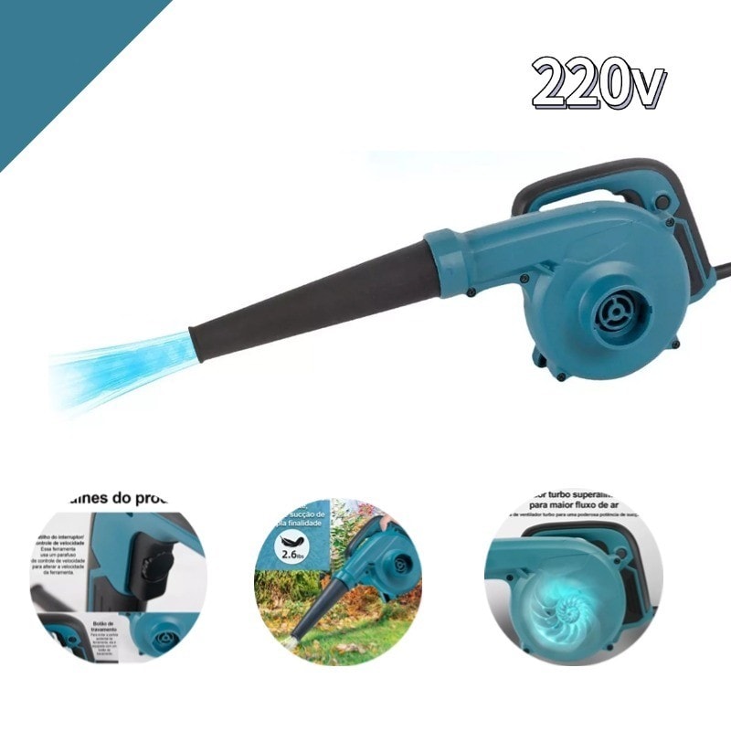 Imagem do Soprador Aspirador Eletrico Folhas E Residuos 800w 220v Emll