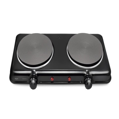 Imagem do Fogao De Mesa Eletrico Elgin Double Cook 2 Bocas 2000w Portatil Camping Cooktop 127v