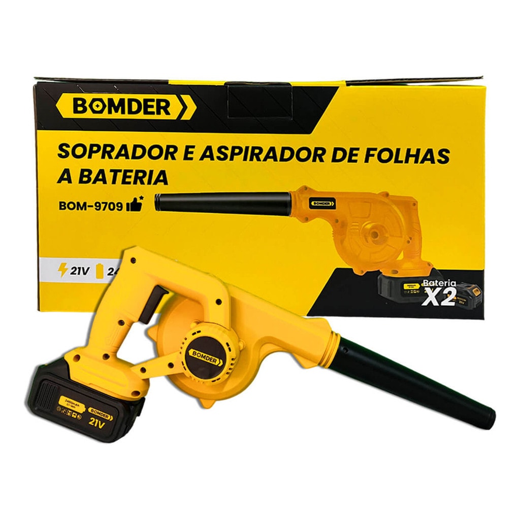 Imagem do Soprador De Folhas Com 2 Bateria 21v Aspirador Eletrico
