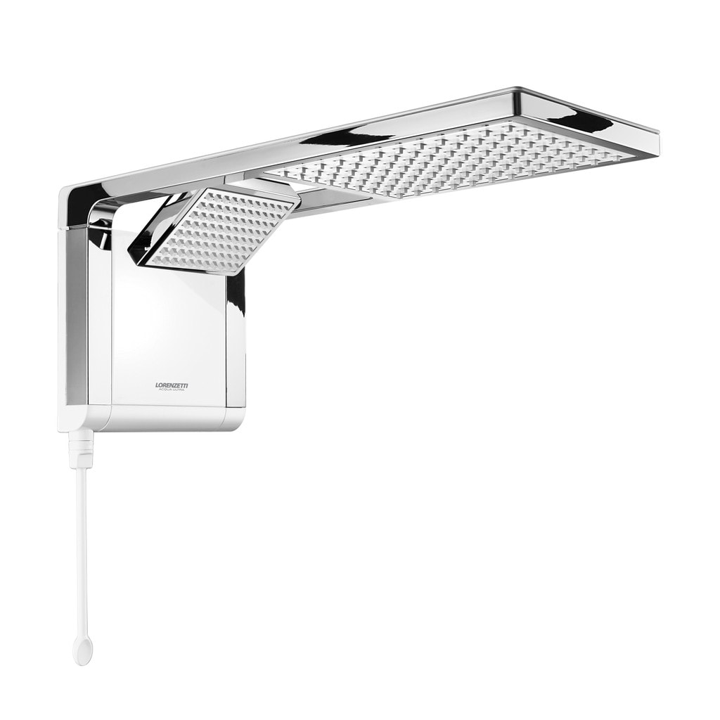 Imagem do Chuveiro Eletrico Ducha Acqua Duo Ultra Branco Cromado 220v 7800w Lorenzetti