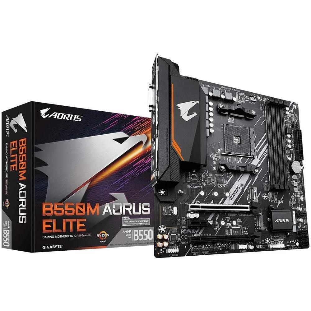 Imagem do Placa Mae Gigabyte B550m Aorus Elite Amd Am4 Gigabyte