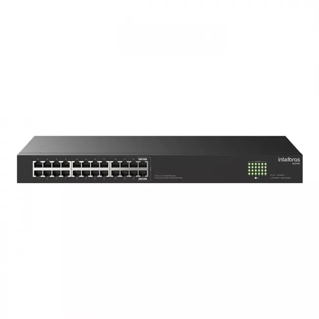 Imagem do Switch 24 Portas Gigabit Ethernet S1124g Intelbras