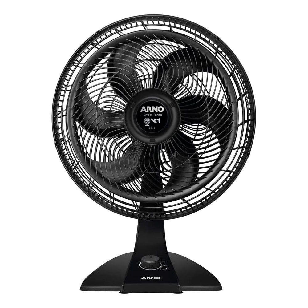 Imagem do Ventilador De Mesa Ve3200b Turbo Force 2 Em 1 Arno Preto 220v
