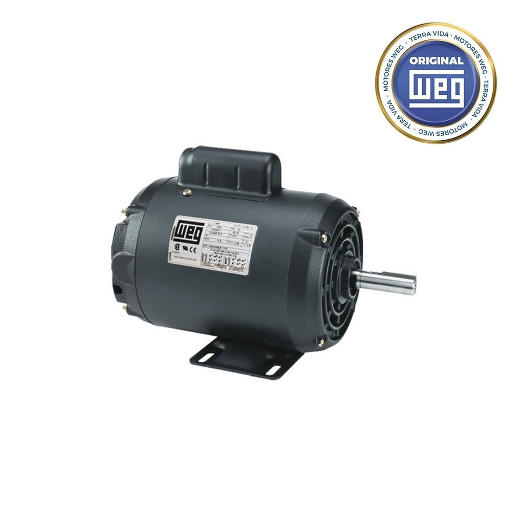 Imagem do Motor Eletrico Weg 1cv Monofasico Baixa Rotacao Iv Polos
