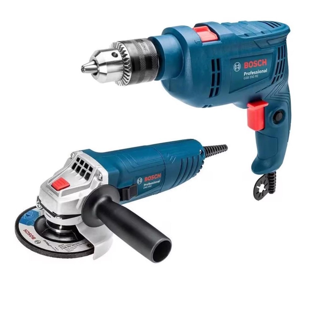 Imagem do Combo Furadeira Gsb 550 Esmerilhadeira Gws 850 Bosch
