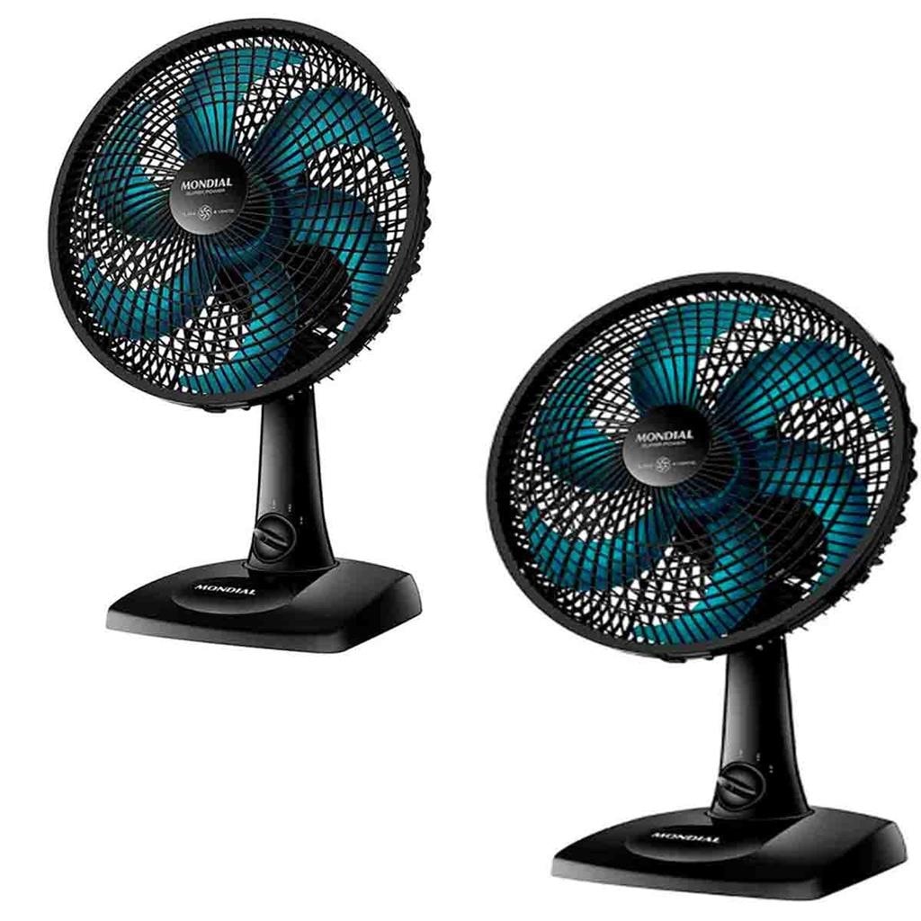 Imagem do Kit 2 Ventilador De Mesa Mondial Super Power Vsp 30 B 220v