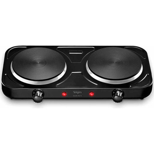 Imagem do Fogao Eletrico Cooktop 2 Bocas Portatil Fg02 2000w Elgin