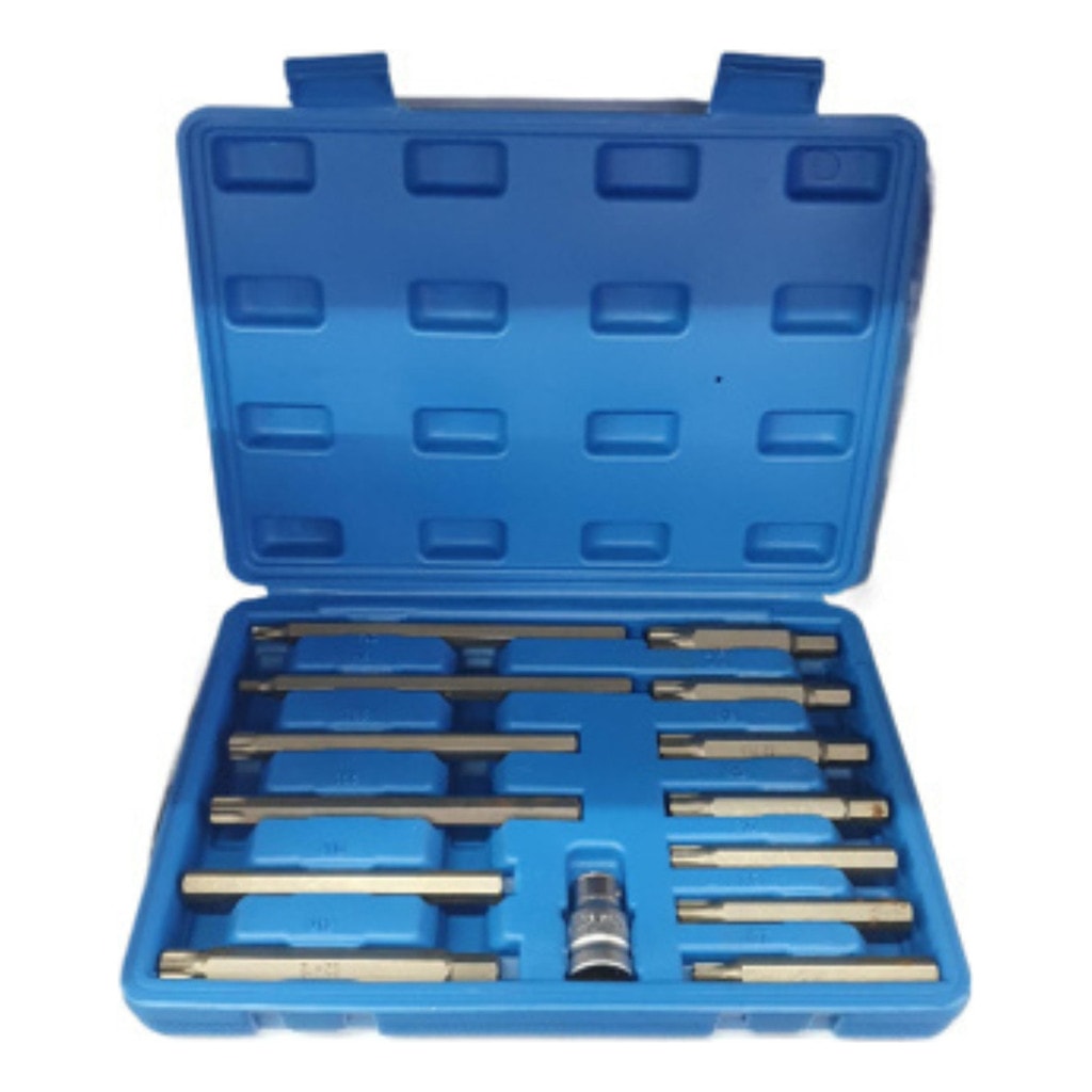 Imagem do Jogo Chave Parafuso Cabecote Torx Allen Ribe Bits 14 Pcs