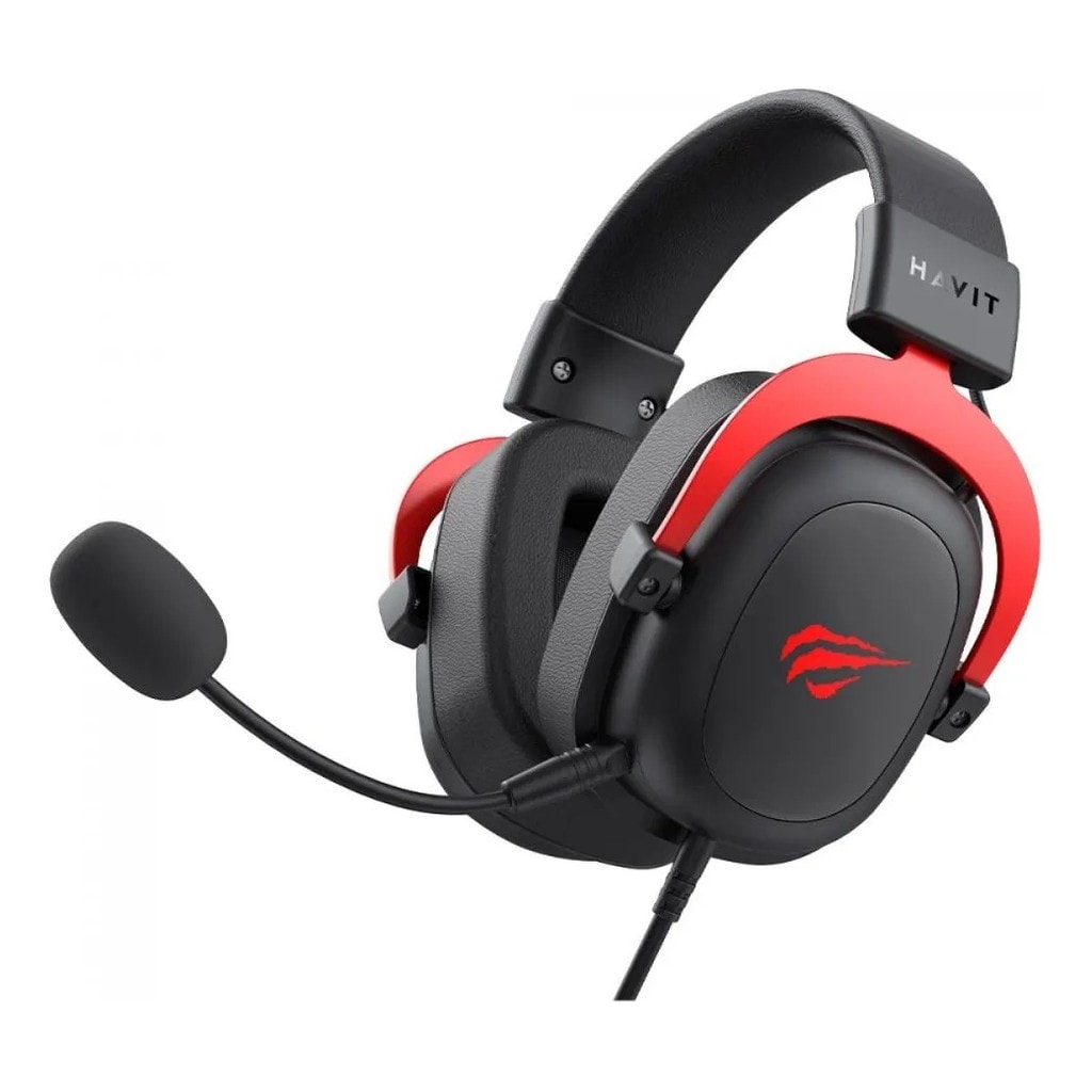 Imagem do Headset Gamer Havit H2002d Preto E Vermelho
