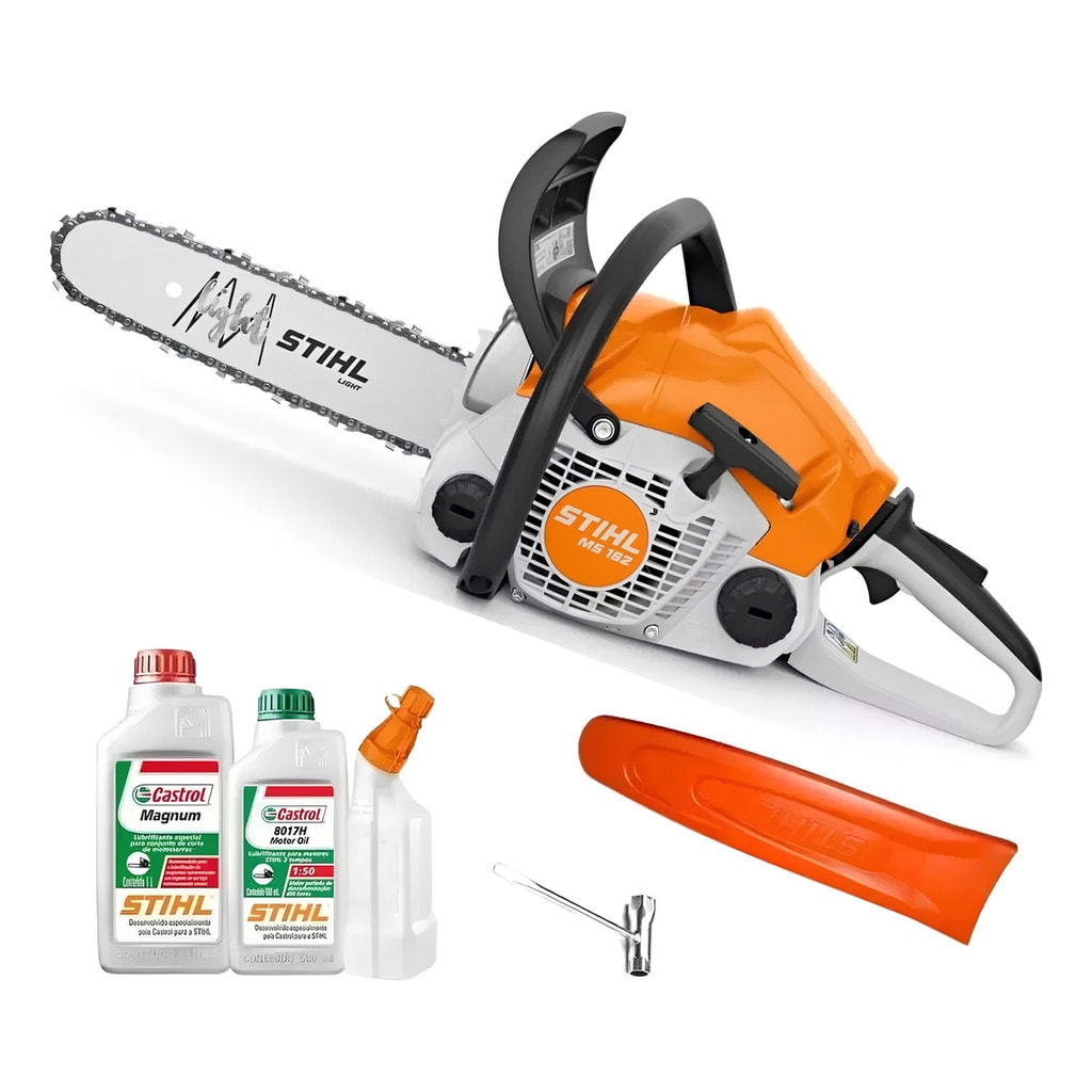 Imagem do Kit Motosserra Stihl Ms 162 Oleo 2t Oleo Corrente Nf