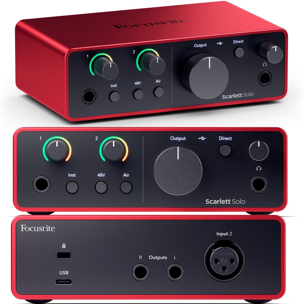 Imagem do Interface Focusrite Scarlett Solo 4th Ge