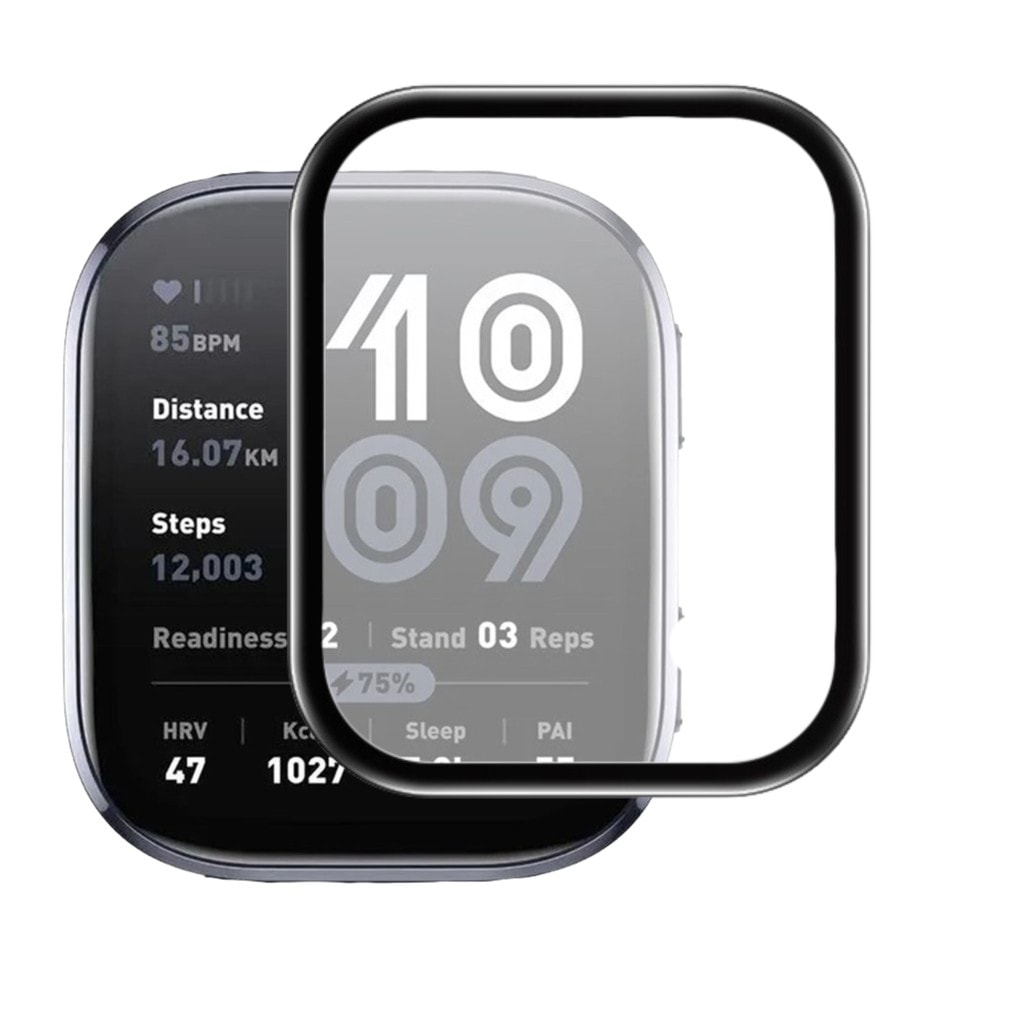 Imagem do Pelicula Nano 3d Para Amazfit Bip 6 A2435 Facil Aplicacao