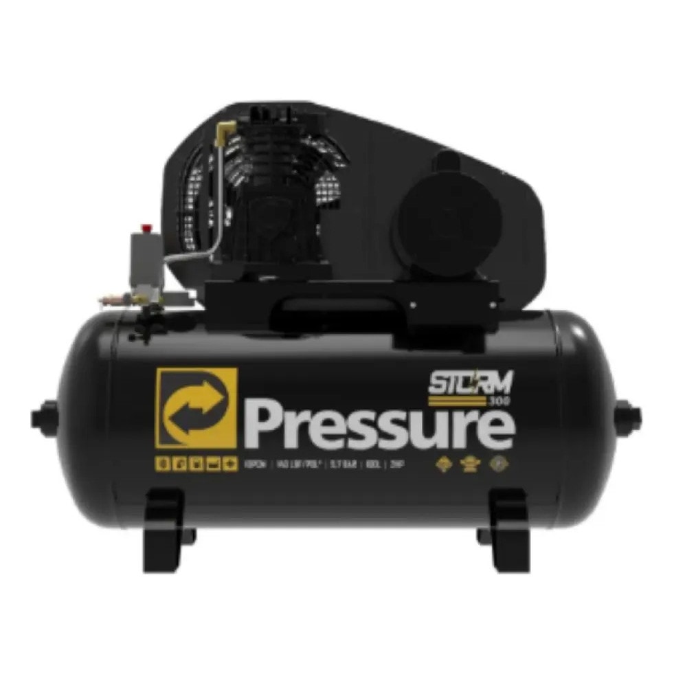 Imagem do Compressor De Ar Storm 300 Mono 8975703011 Pressure Cor Preto Fase Eletrica Monofasica