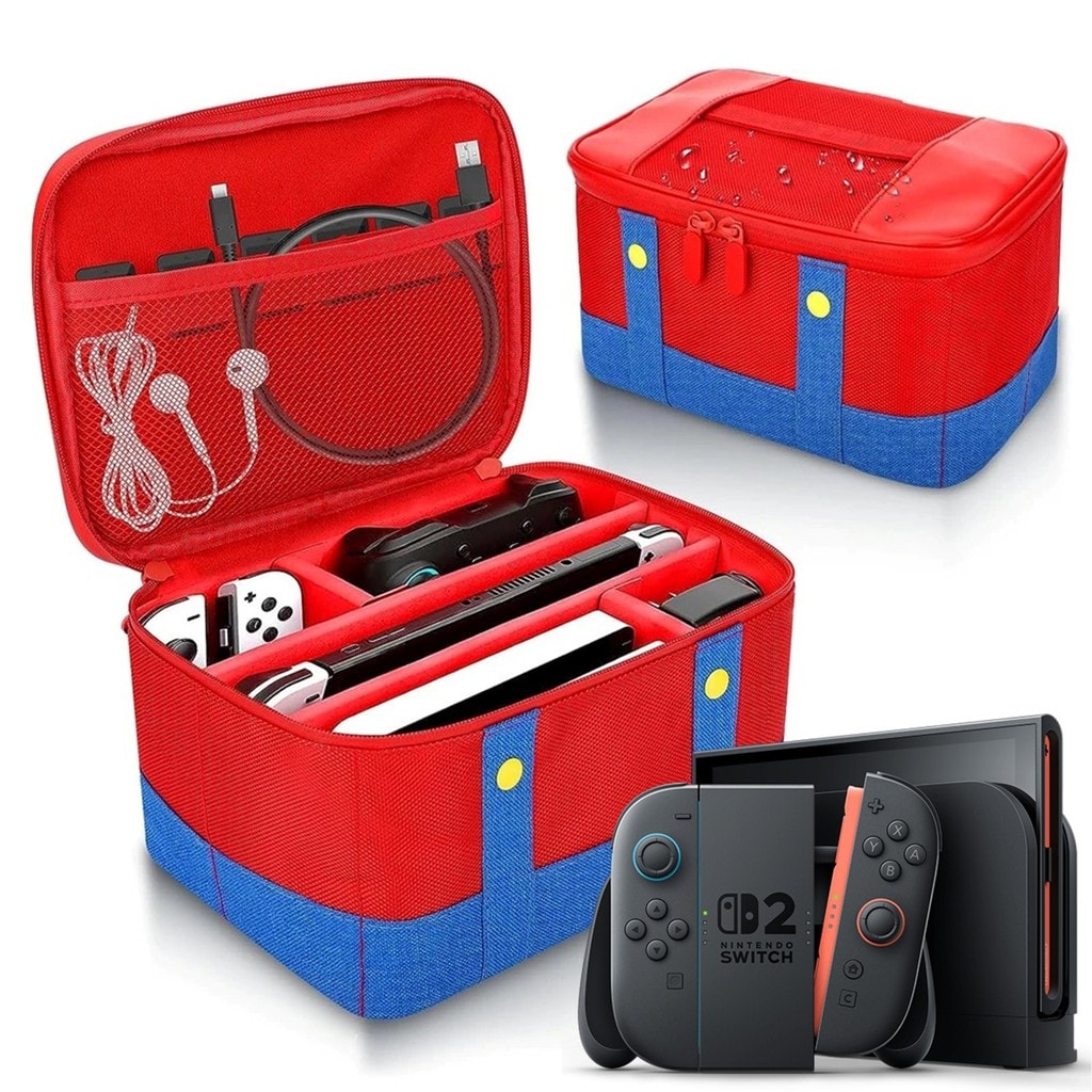 Imagem do Case Estojo Bolsa Case Protetora Viagem Para Nintendo Oled Switch 2