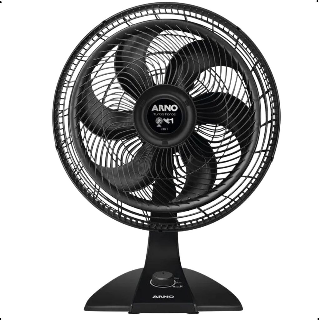 Imagem do Ventilador De Mesa Arno Turbo Force 2 Em 1 Preto