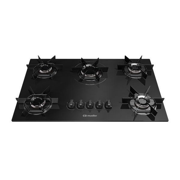 Imagem do Cooktop Mueller 5 Bocas Com Queimador Ultra Chama Mcg5bb Bivolt