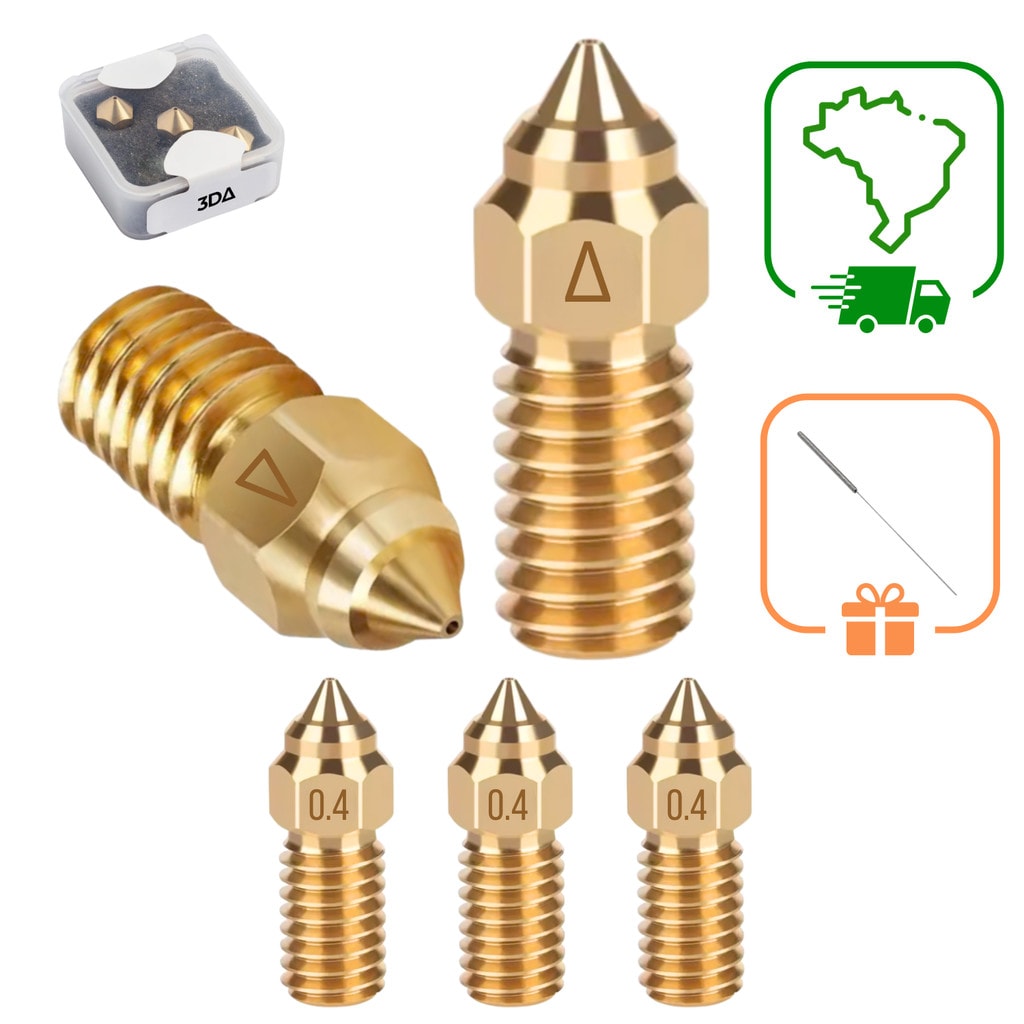 Imagem do Kit 3 Bicos Creality Ender 3 V3 Se Nozzle Impressao 3d Up