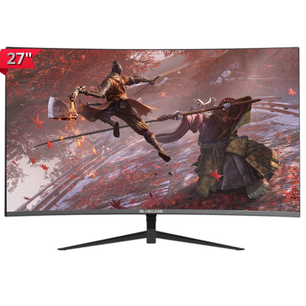 Imagem do Monitor Gamer 27 Preto Curvo Nyx 5ms Bluecase Fhd 100hz Hdmi Vga Freesync