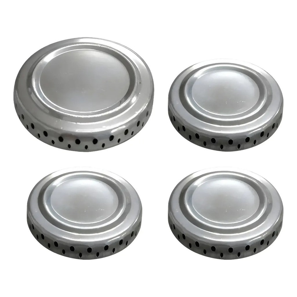 Imagem do Kit 4 Espalhadores Tampa Para Fogao Braslar New Sirius 3p 1g