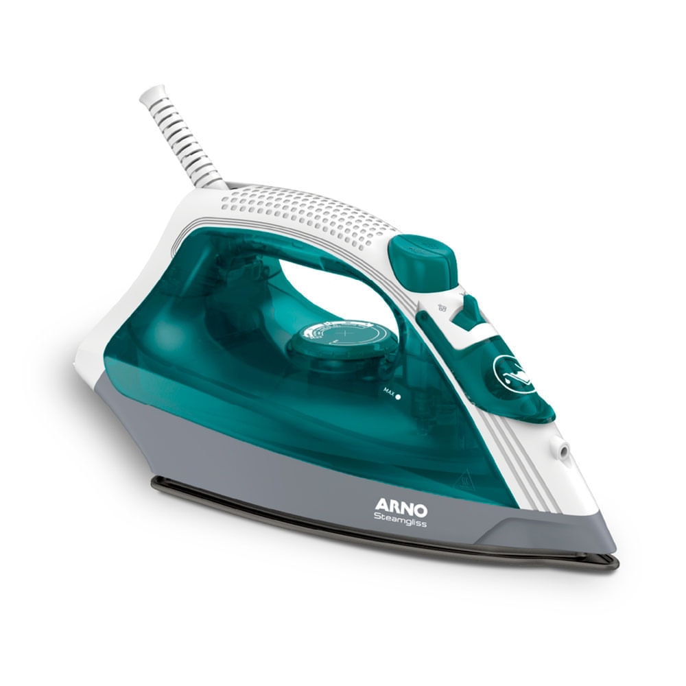 Imagem do Ferro De Passar A Vapor Steamgliss Arno Fsgp Branco Verde 127v