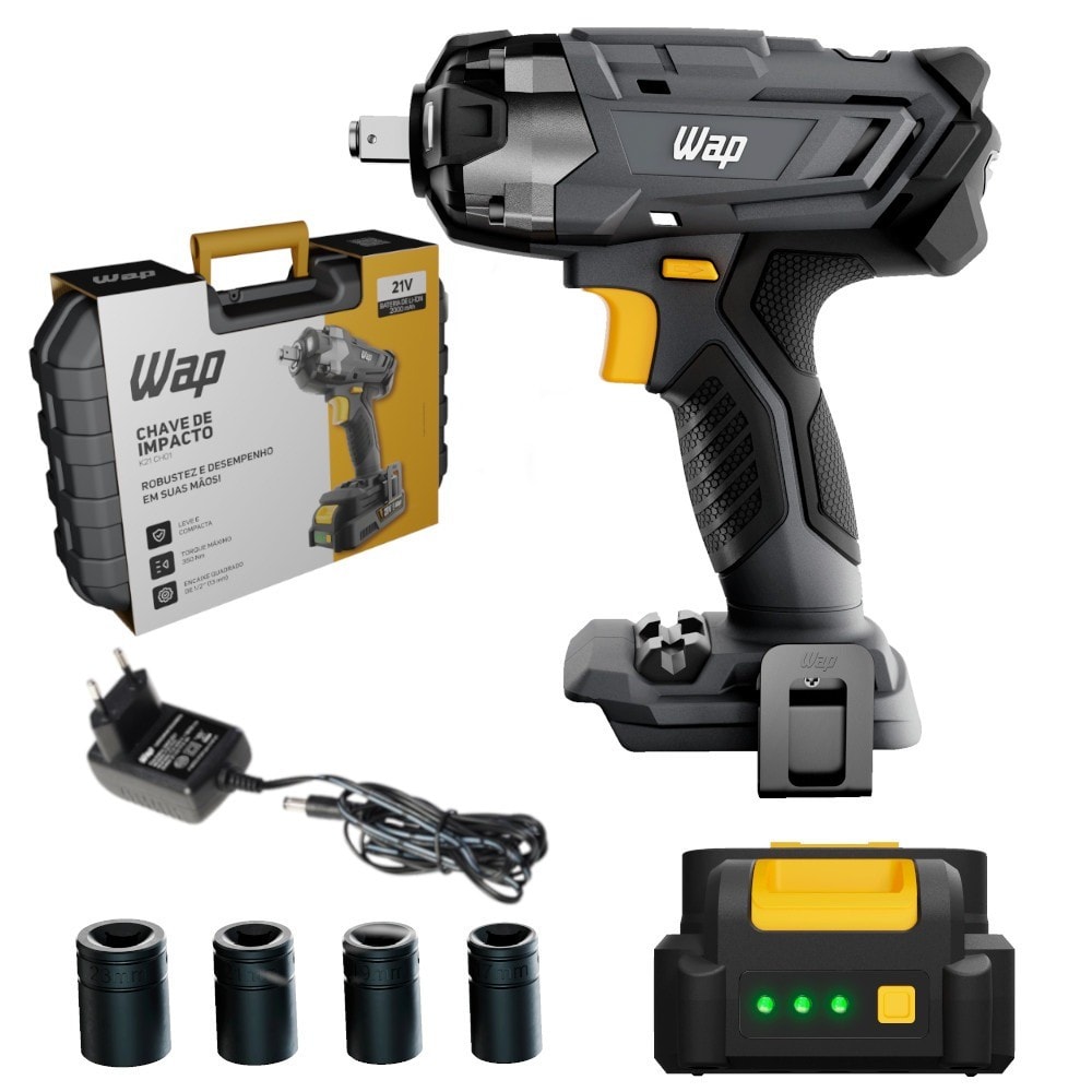 Imagem do Chave De Impacto A Bateria 21v Encaixe 1 2 Com Bateria K21 Ch01 Wap
