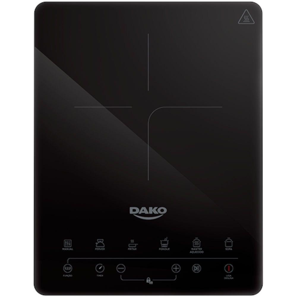 Imagem do Fogao Cooktop Inducao Dako 1z 1 Boca Portatil Painel Touch