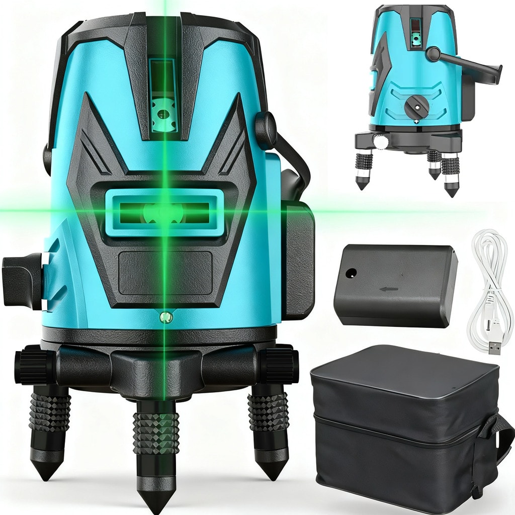 Imagem do Nivel A Laser 2 3 5 Linhas Automatico Verde 360 Com 50m Nivel Laser Profissional