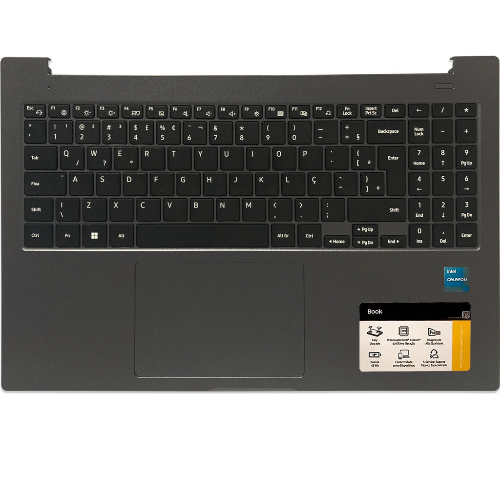 Imagem do Teclado Samsung Book Np550xdz Np550xda Orignal Cinza Br